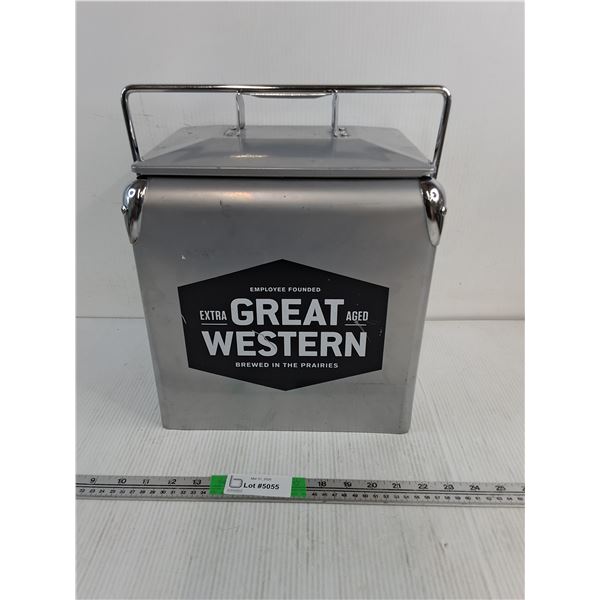 Great Western Metal Beer Cooler 12"x9"x11"