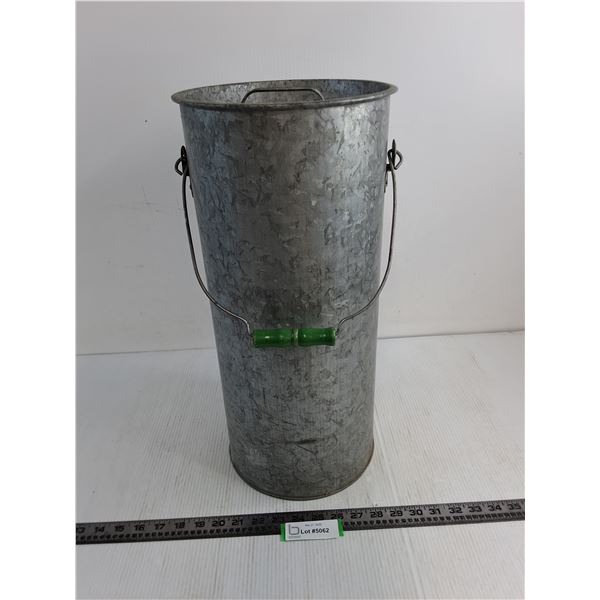 Tall Galvanized Steel Pail - 20" High- PICK UP