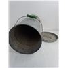 Image 2 : Tall Galvanized Steel Pail - 20" High- PICK UP