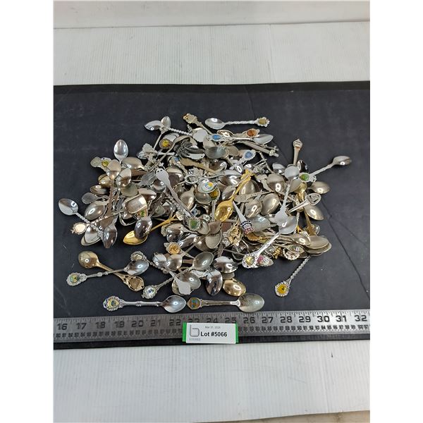 Large Quantity of Souvenir Teaspoons