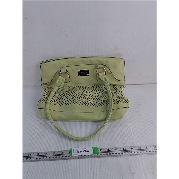 B.lush Green Colored Hand Bag 14.5"