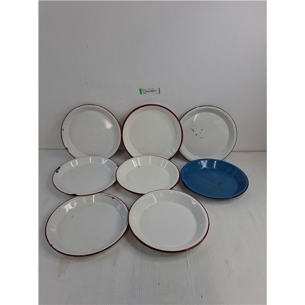 (8) Metal Plates Up To 9.5"
