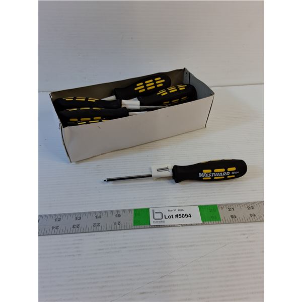 (12) Screwdrivers  - Westward - Robertson #4