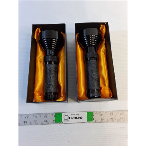 (2) Flashlights  - 35 LED - As Is