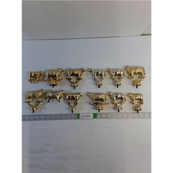 (12) Trophy Toppers - Cows/Bulls/Steers