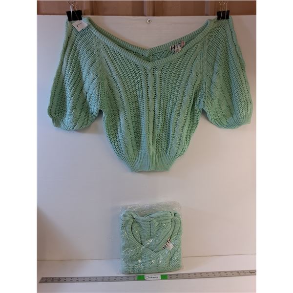 (2) Women's Sweaters  - Knit, Short Sleeved