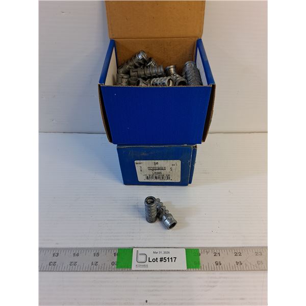 (100) Profast'ners - 3/8" S Lag Shields (50/Box)