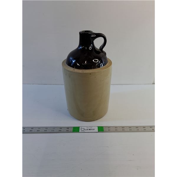 Vintage Stoneware Jug 13"