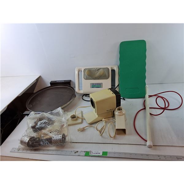 Moulinex Food Prep Machine, Shiatsu Massager- Both Power On, Kneeling Pad, Misc - PICK UP