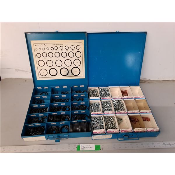 O Rings, Washers, Bolts & (2) Storage Cases - PICK UP