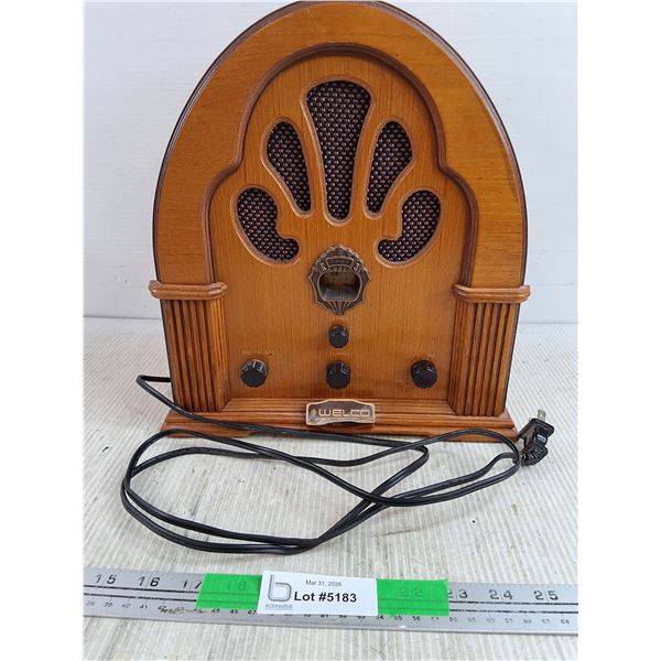 1929 Welco Collectors Edition Radio - As Is