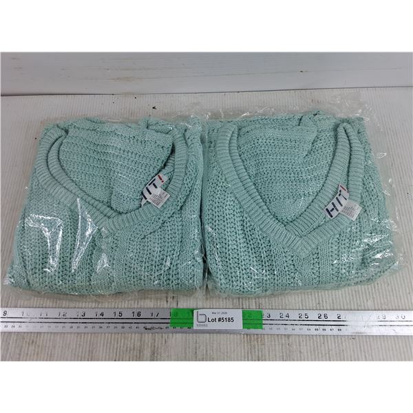 (2) Knitted Sweaters - Size L, Sealed