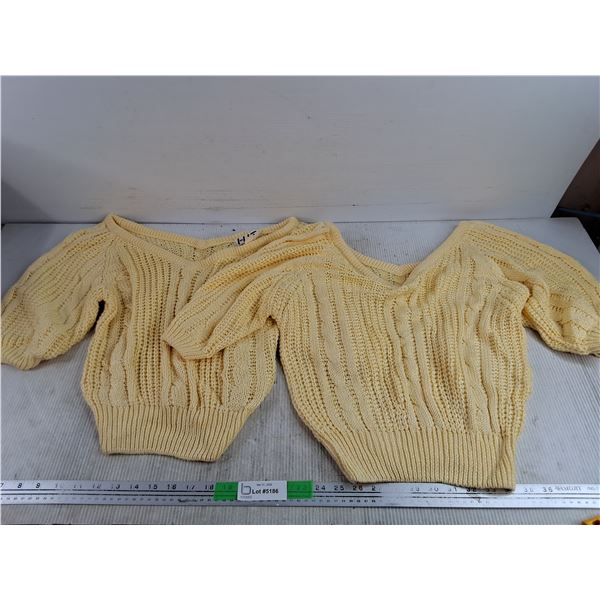 (2) Knitted Sweaters - Size S & L