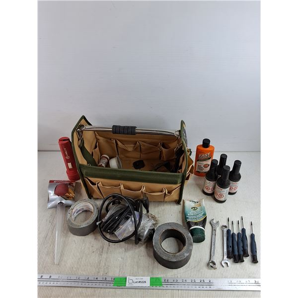 Black & Decker Jig Saw - Powers On, As Is, Flashlight, Turkey Juicer, Tool Caddy, Tapes, Misc