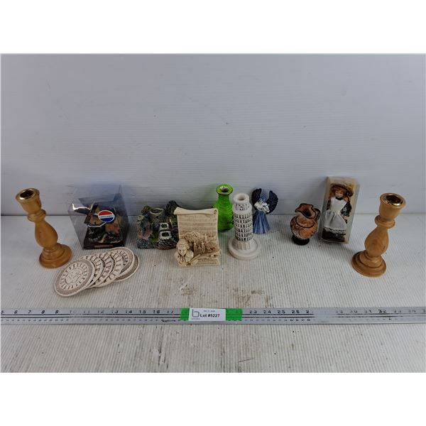 Candle Stick Holders, Anne of Green Cables Figure, Coasters, Mini Vases, Misc