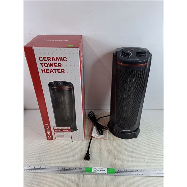 Ceramic Tower Heater - Powers On, As Is