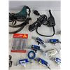 Image 6 : Vise Grips, Light Switches, Saw Chain, 3pcs Power Extension Bar, Engraving Gun, Tested, Misc