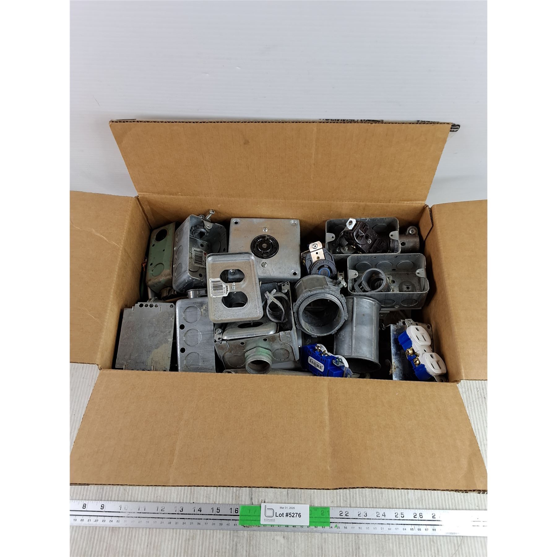 Assorted Electrical Components & Covers - As Is - Bodnarus Auctioneering
