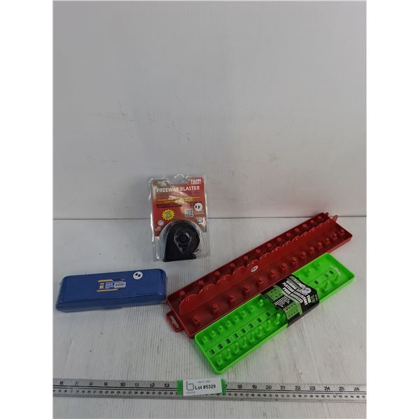 Powerfist 8 Piece 3/8" Impact Socket  Set, Freeway Blaster, Socket Holders