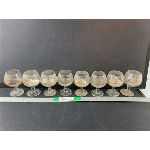 (8) 1988 Canada Olympics Brandy Glasses - PICK UP