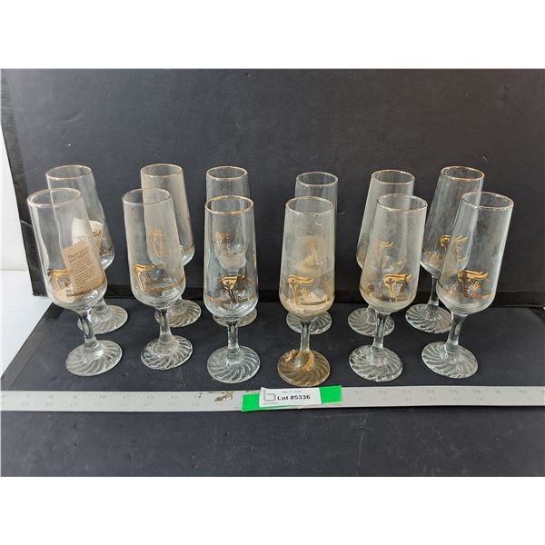 (12) 1988 Canada Olympics Wine Glasses - PICK UP