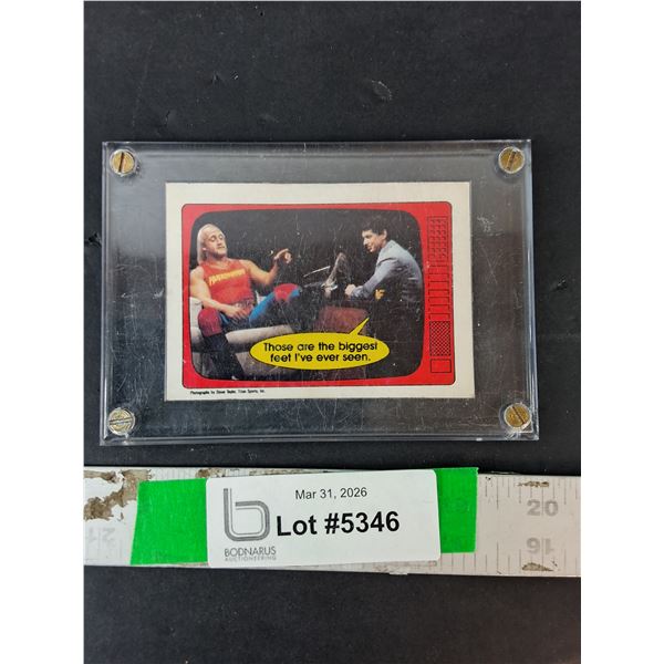 1985 OPC Hulk Hogan & Vince McMahone Card- Cannot Authenticate