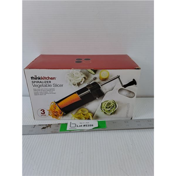 Think Kitchen Spiralizer/Vegetable Slicer