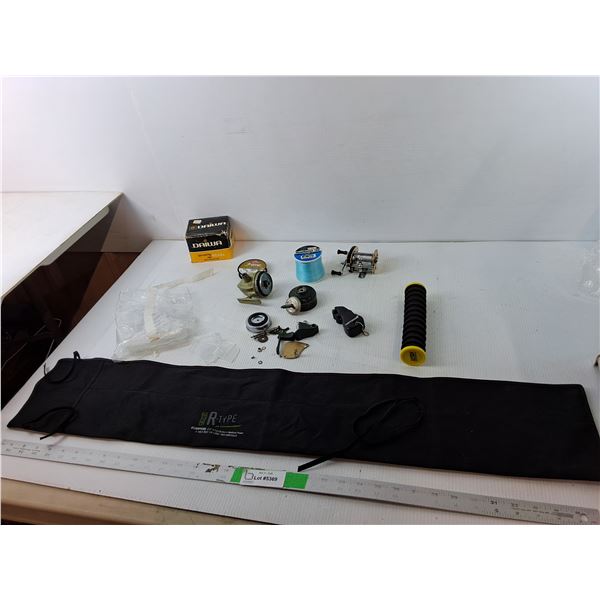 Monofilament Line, Fishing Line Holder, Fishing Rod Bag, Misc.