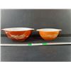Image 1 : (2) Pyrex Autumn Harvest Mixing Bowls 750 ML & 1.5L