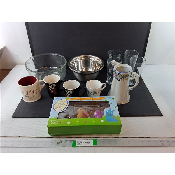 Glasses, Mugs, Mixing Bowls, Misc - PICK UP