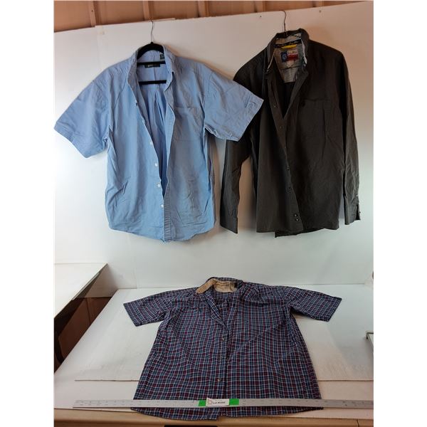 (3) Men's Shirts- Penman & Wrangler- M