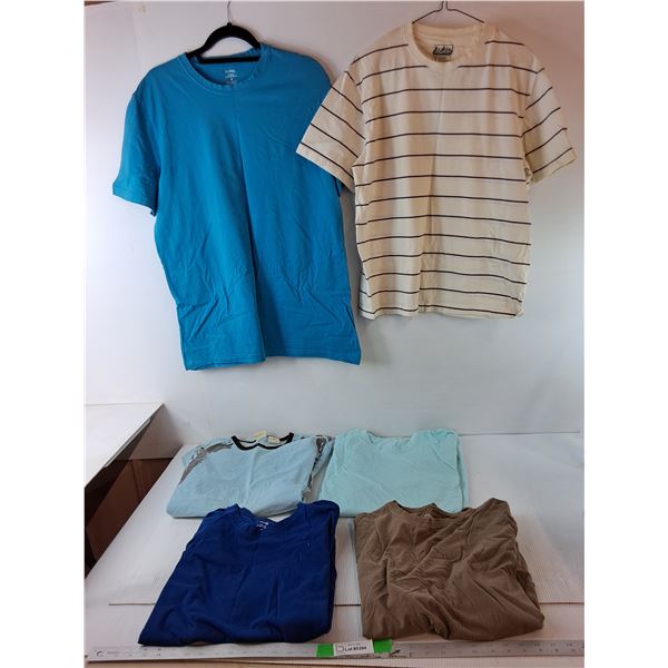 (6) Men's Shirts- M & L