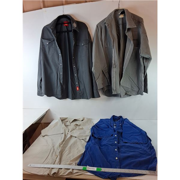 (4) Men's Shirts- M & L