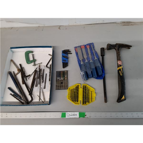 Allen Keys, 14" Hammer, C Clamp, Misc.