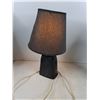 Image 2 : (2) Black Lamps - One Powers On, H 14" - PICK UP ONLY