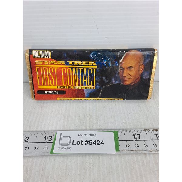 Star Trek Liminted Edition Chocolate Bar - 1996, Unopened
