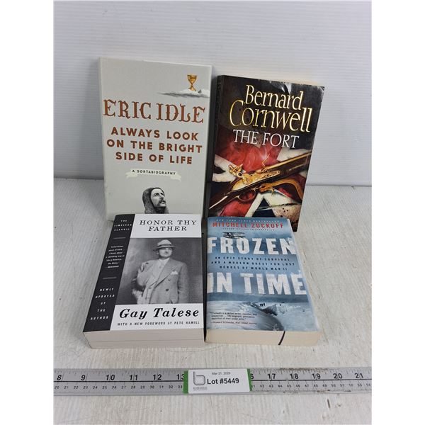 (4) Assorted Books - Honor Thy Father, Frozen in Time