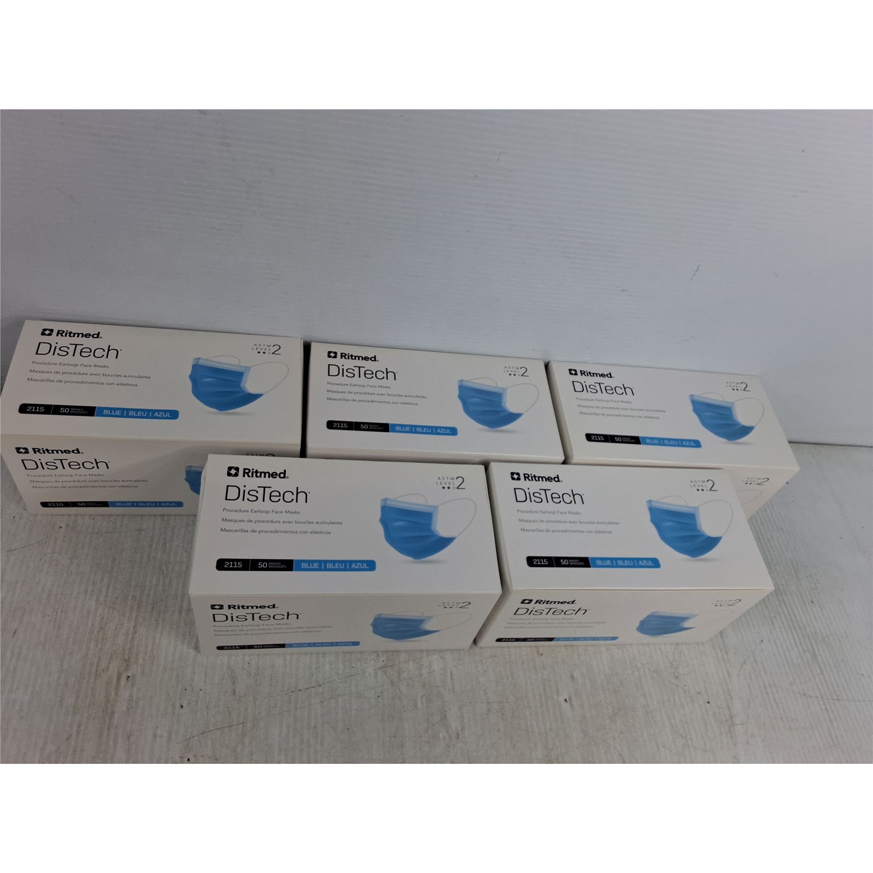 (5) DisTech Level 2 Face Masks - NIB - Bodnarus Auctioneering