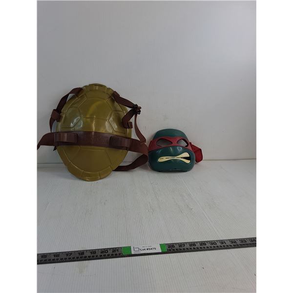 Teenage Mutant Ninja Turtle Plastic Kids Combat Shell & Delux Mask