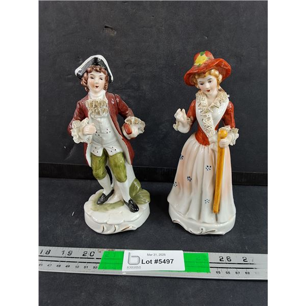 Porcelain Man & Woman Figurines
