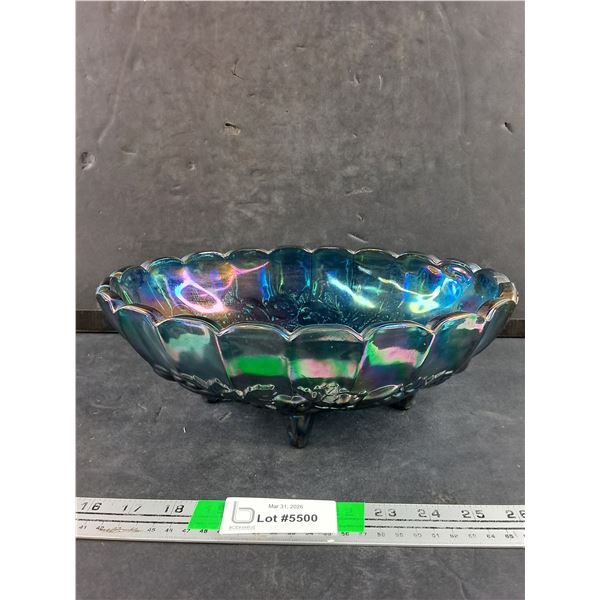 Collectible Blue Iridescent Bowl