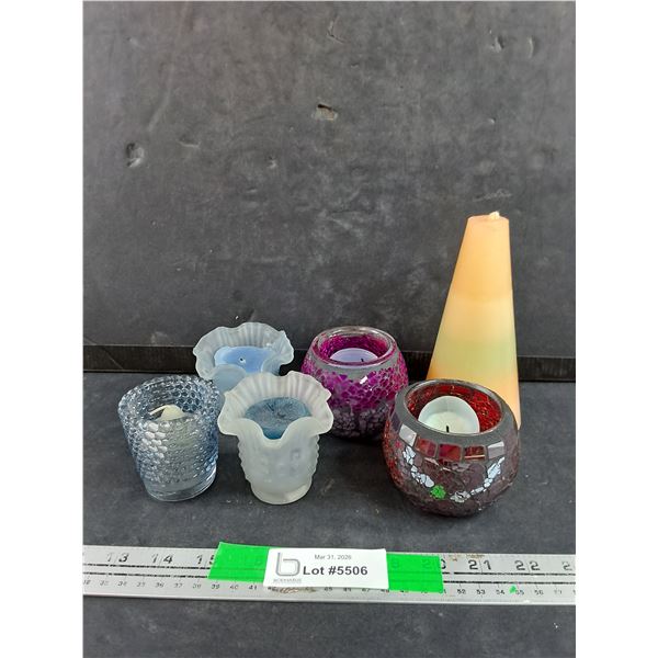 Assorted Candles & Tea Candle Holders