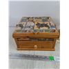 Image 2 : Vintage Sewing Box 10" x 10" x 5", Wooden Bird House