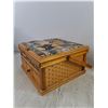 Image 6 : Vintage Sewing Box 10" x 10" x 5", Wooden Bird House