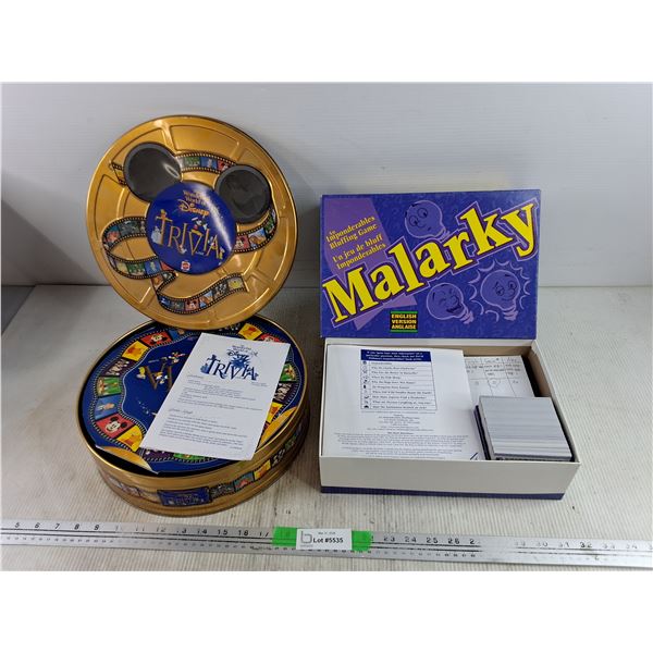 Disney Trivia Game, Malarkey Bluffing Game - As Is