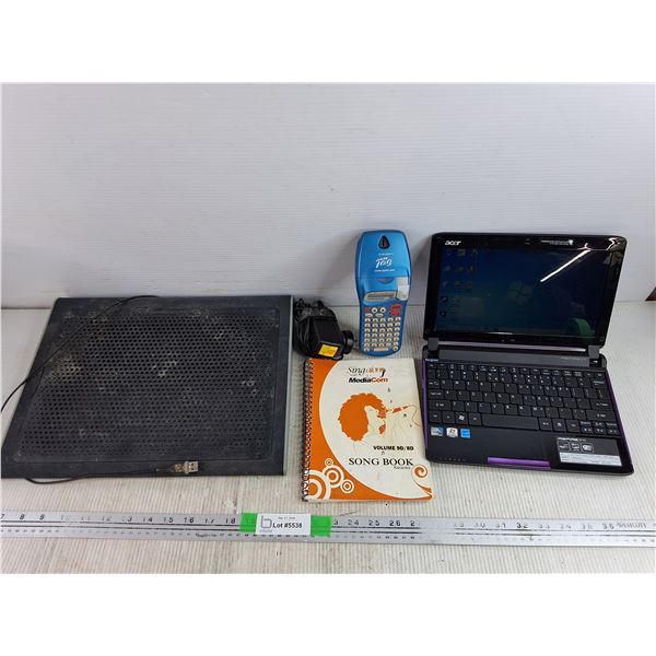 Targus Laptop Cooling Stand, Acer Aspire One Laptop - Powers On, As Is, Dymo Letra, Song Book