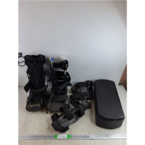 Leg Braces & Cushion 17" x 7" x 5"