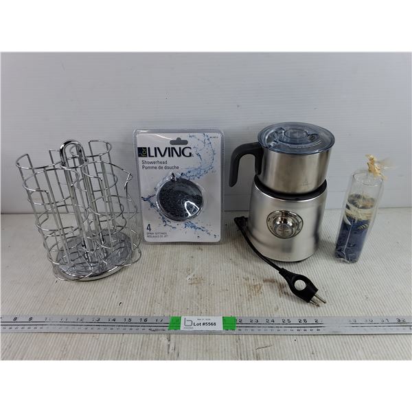 *Brevills Milk Warmer - Powers On, As Is, 4 Spray Settings Showehead, Wire Rack, Candle