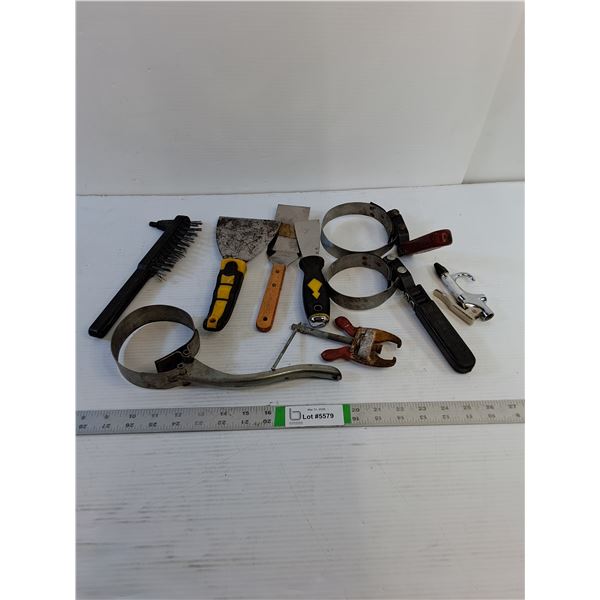 Assorted  - Oil Filter Wrenches, Paint Scrapers, Misc.