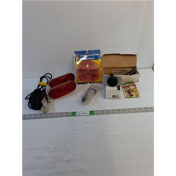 Assorted  - Throttle Cable, 2" x  6" Taillights,  Dent Puller, Misc.